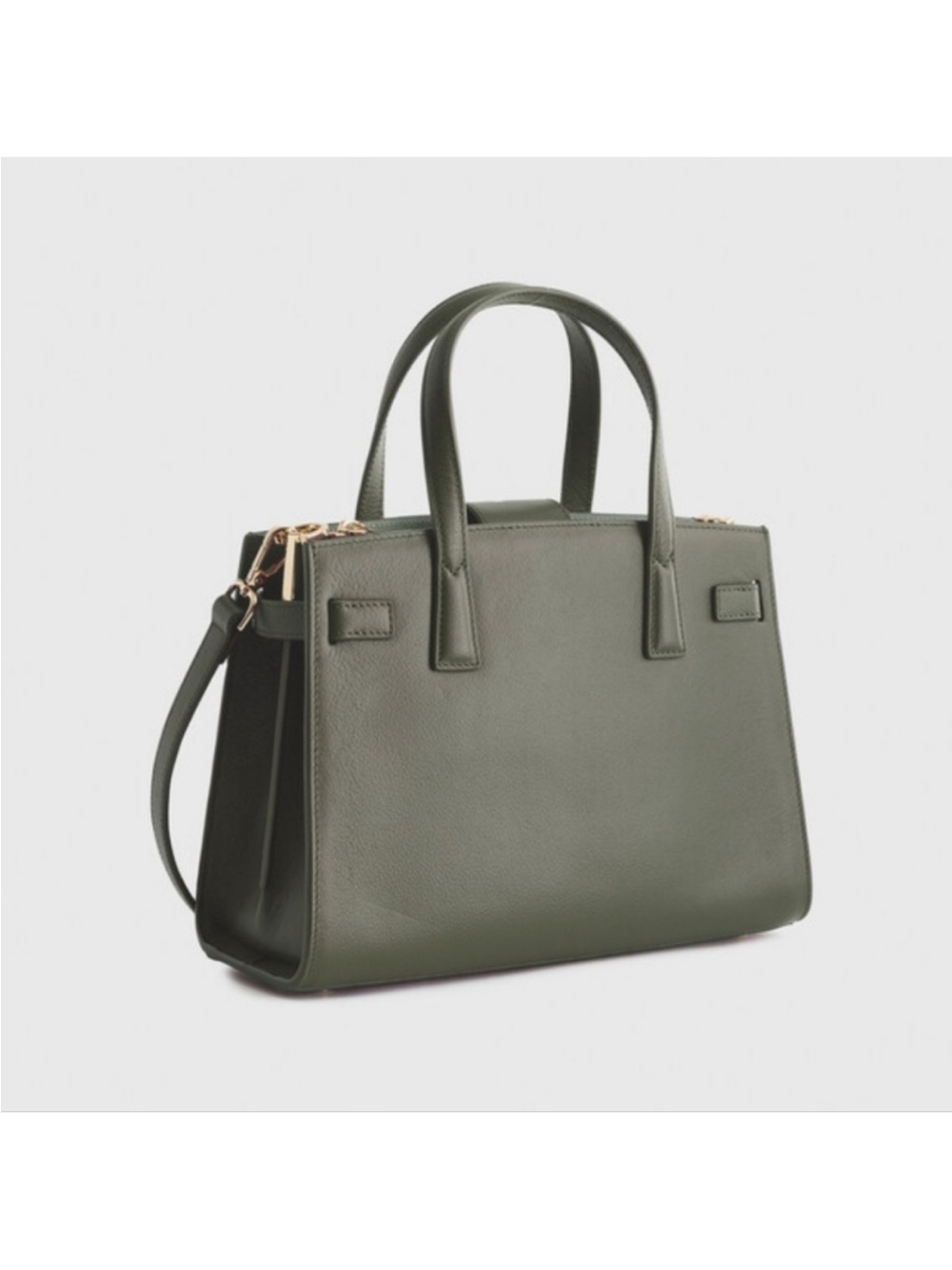 Quince NWTs Italian Leather Small Triple Compartment Satchel